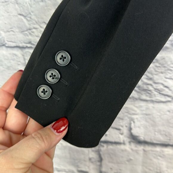 Worthington Single Button Black Blazer Size 14 - Picture 4 of 7